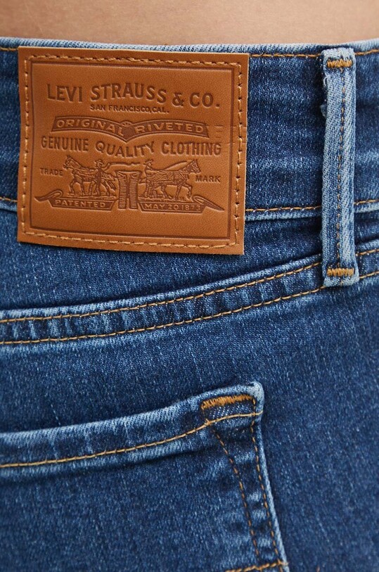 Levi's jeansy 711 DOUBLE BUTTON niebieski A6215