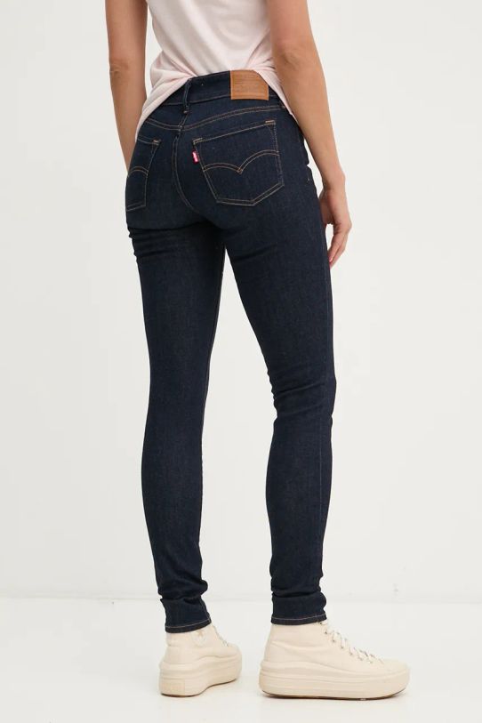 Odzież Levi's jeansy 711 DOUBLE BUTTON A6215 granatowy