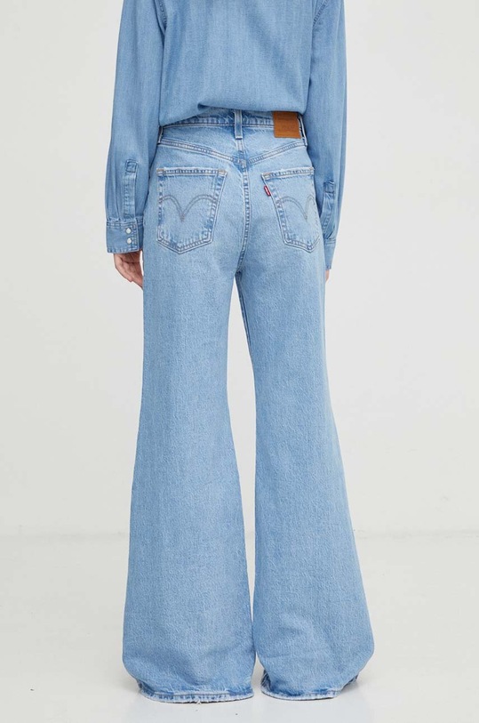 Odzież Levi's jeansy RIBCAGE BELLS A7503 niebieski