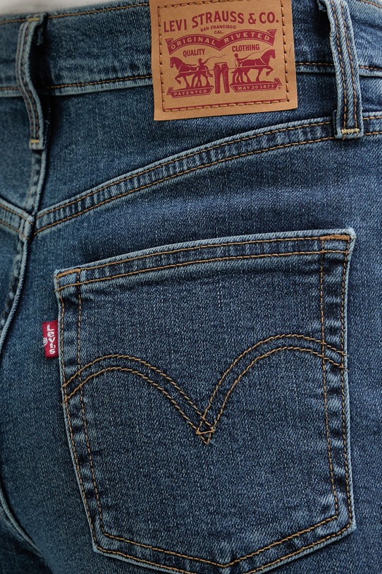 Levi's jeansy RIBCAGE BELLS niebieski A7503