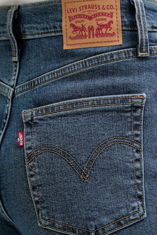 Levi's jeansy RIBCAGE BELLS niebieski A7503