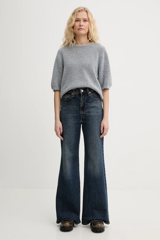 Levi's jeansy RIBCAGE BELLS A7503 granatowy AA00