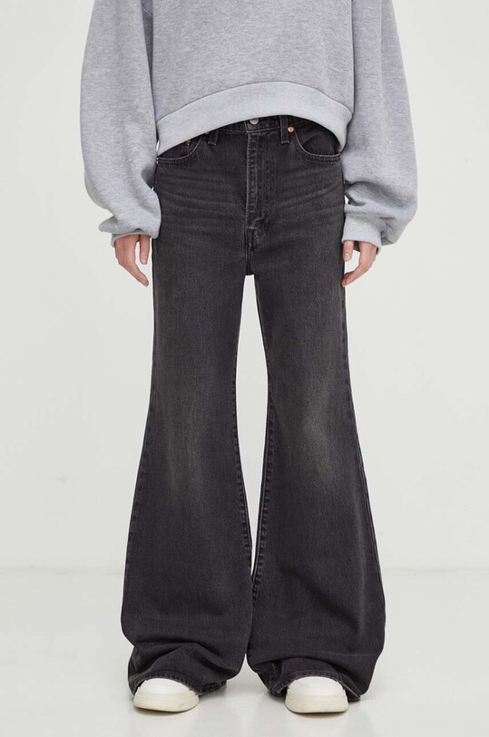 Levi's jeansi RIBCAGE BELLS A7503 negru SS25