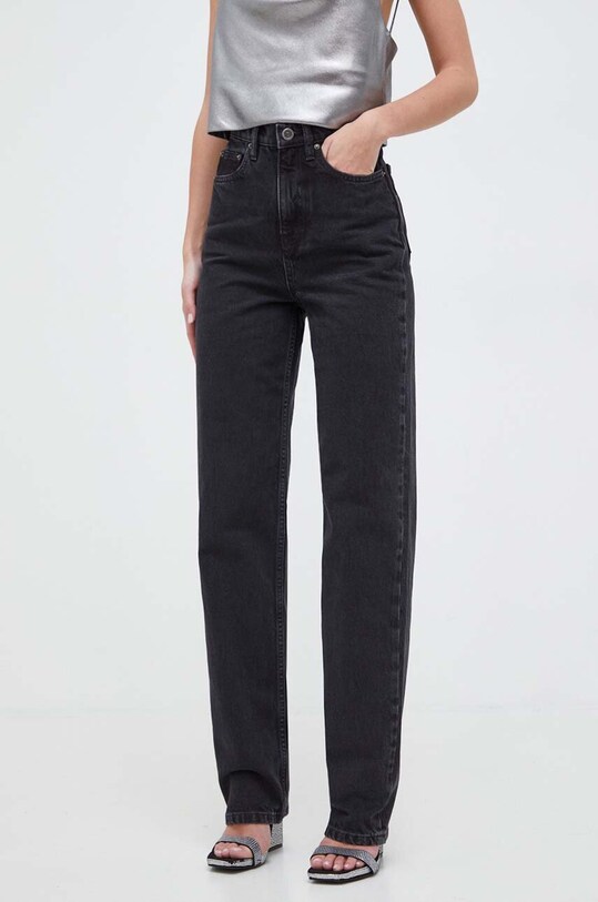 Rotate jeansy 112034256 czarny SS24