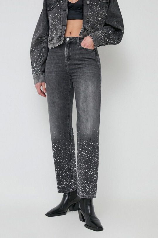 Karl Lagerfeld jeansy 240W1104 szary SS24