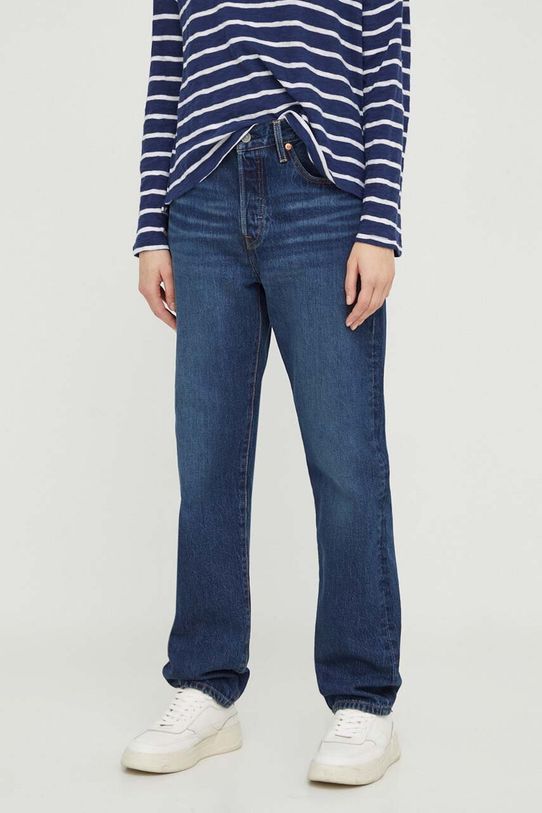 Τζιν παντελόνι Levi's 501 CROP 36200.0311 σκούρο μπλε SS24