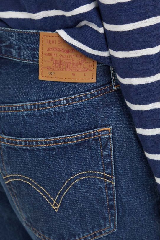 Τζιν παντελόνι Levi's 501 CROP σκούρο μπλε 36200.0311