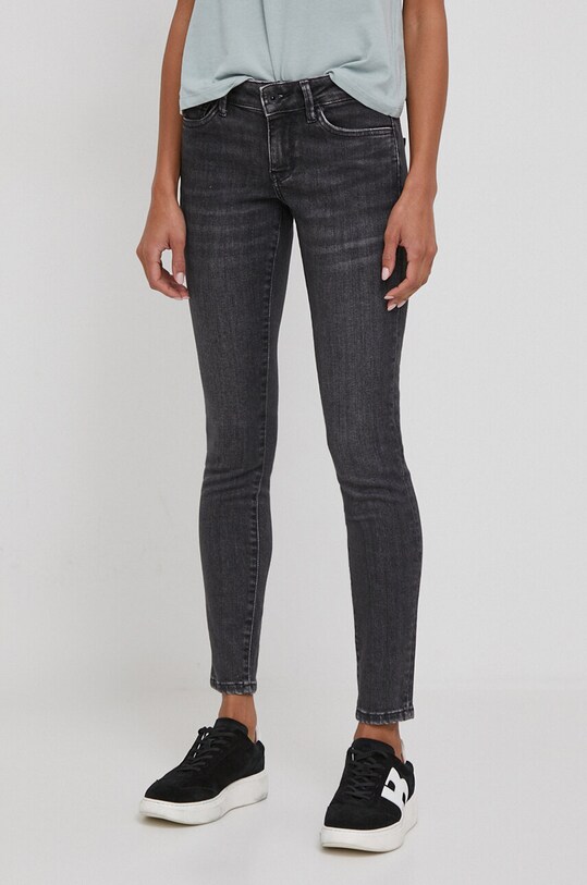 Pepe Jeans jeansy SKINNY JEANS LW Planet friendly szary PL204583XW1