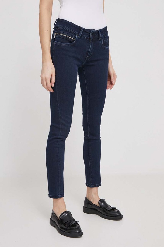 Pepe Jeans jeansy SLIM JEANS LW Planet friendly granatowy PL204585DP3
