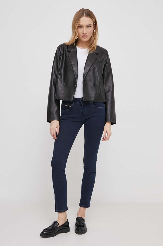 Pepe Jeans jeansy SLIM JEANS LW PL204585DP3 granatowy SS24