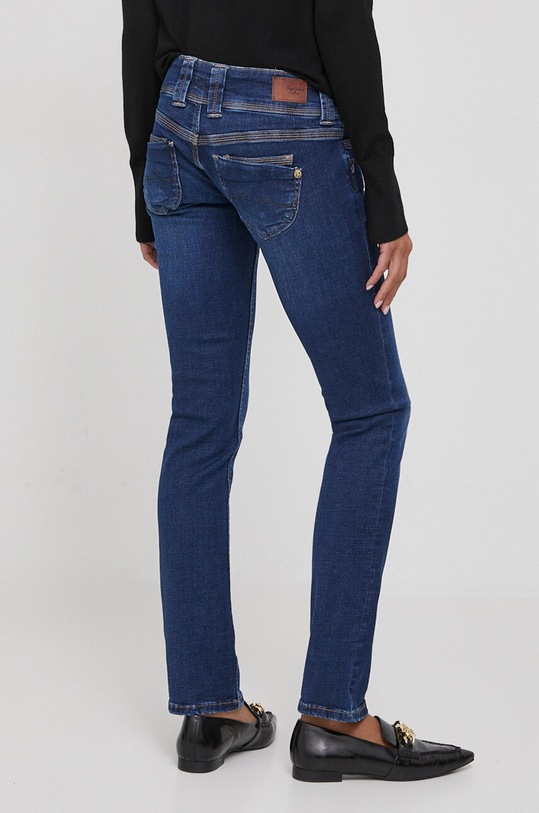 Odzież Pepe Jeans jeansy SLIM JEANS LW PL204586XW5 granatowy