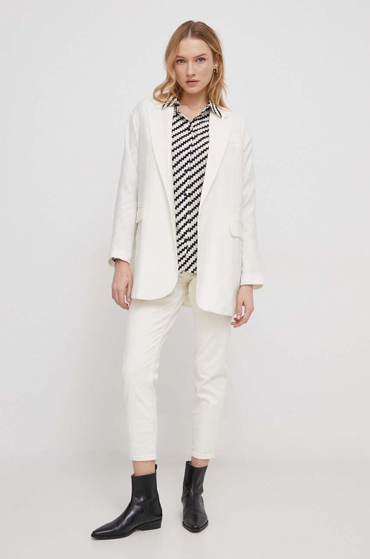 Džíny Pepe Jeans TAPERED JEANS HW PL204591WI5 béžová SS24