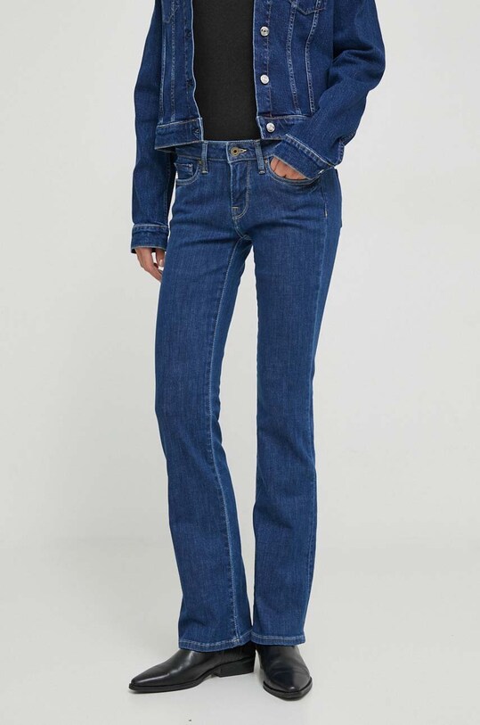 Τζιν παντελόνι Pepe Jeans SLIM FIT BOOTCUT LW χαμηλή σκούρο μπλε PL204594GX7