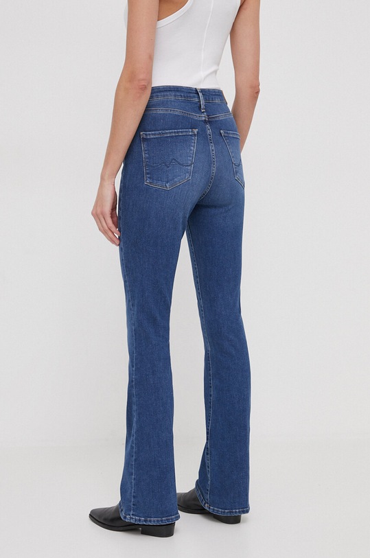 Odzież Pepe Jeans jeansy SKINNY FIT FLARE UHW PL204595GX6 granatowy
