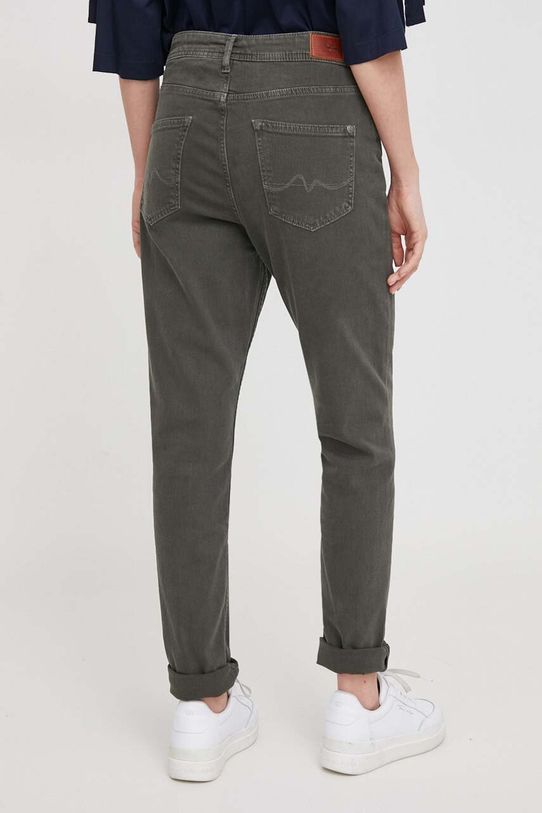 Odzież Pepe Jeans jeansy TAPERED JEANS HW PL211704YG1 zielony
