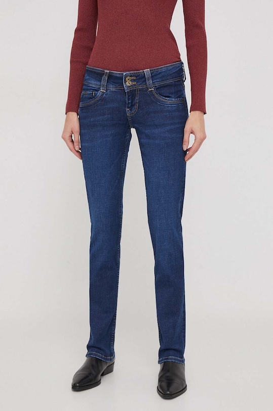 Džíny Pepe Jeans SLIM JEANS LW Planet friendly námořnická modř PL204588XW52