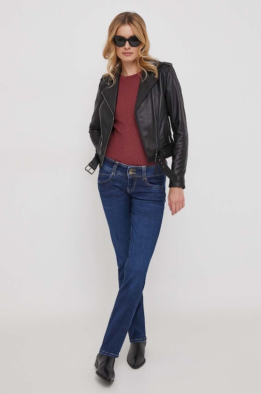 Džíny Pepe Jeans SLIM JEANS LW PL204588XW52 námořnická modř SS24