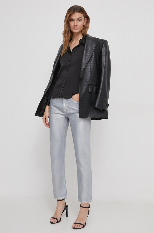 Pepe Jeans jeansy STRAIGHT JEANS HW SHINE PL204600 niebieski SS24