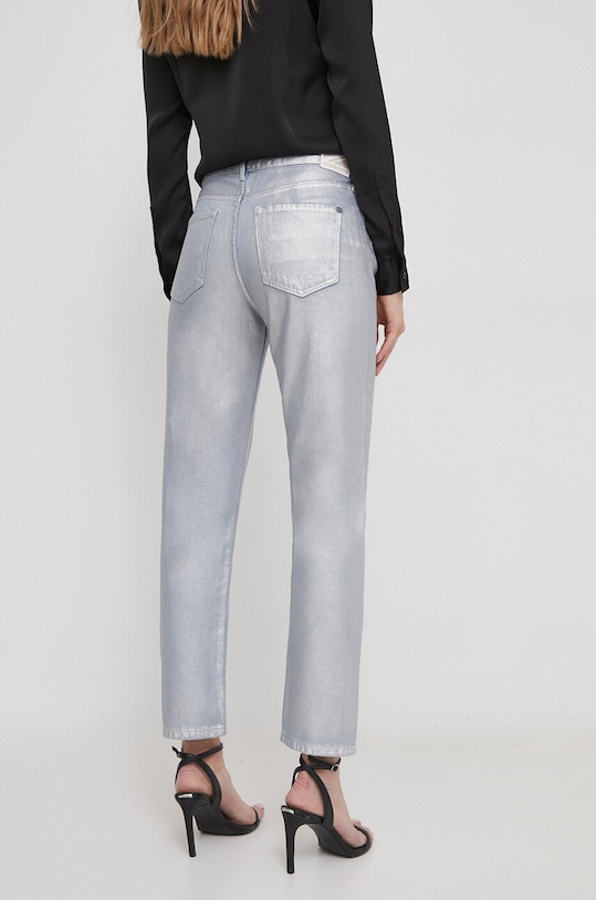Odzież Pepe Jeans jeansy STRAIGHT JEANS HW SHINE PL204600 niebieski