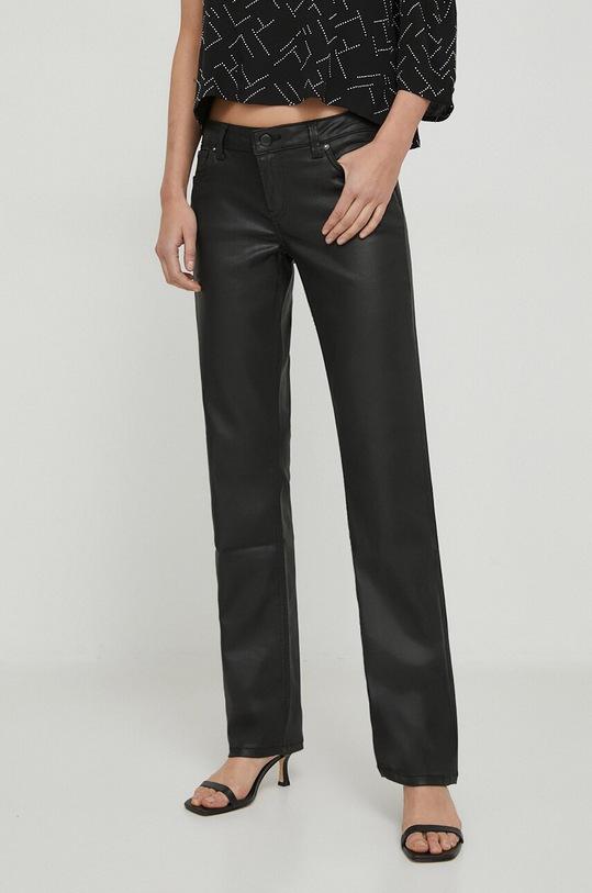 Pepe Jeans jeansy SLIM JEANS LW COATED Planet friendly czarny PL204609