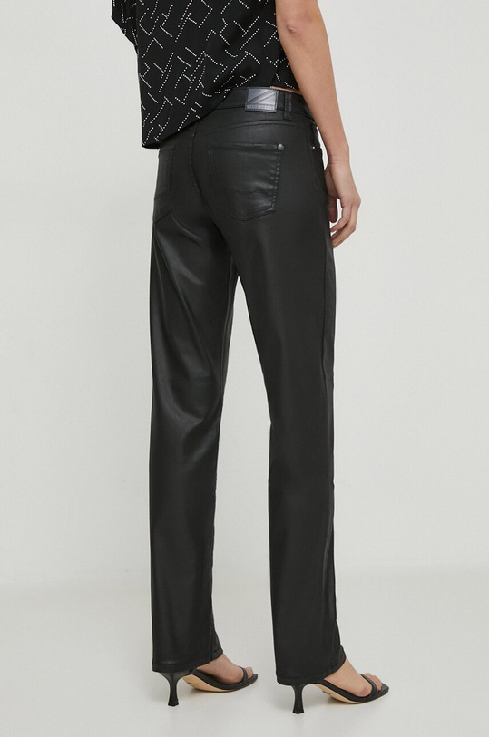 Odzież Pepe Jeans jeansy SLIM JEANS LW COATED PL204609 czarny