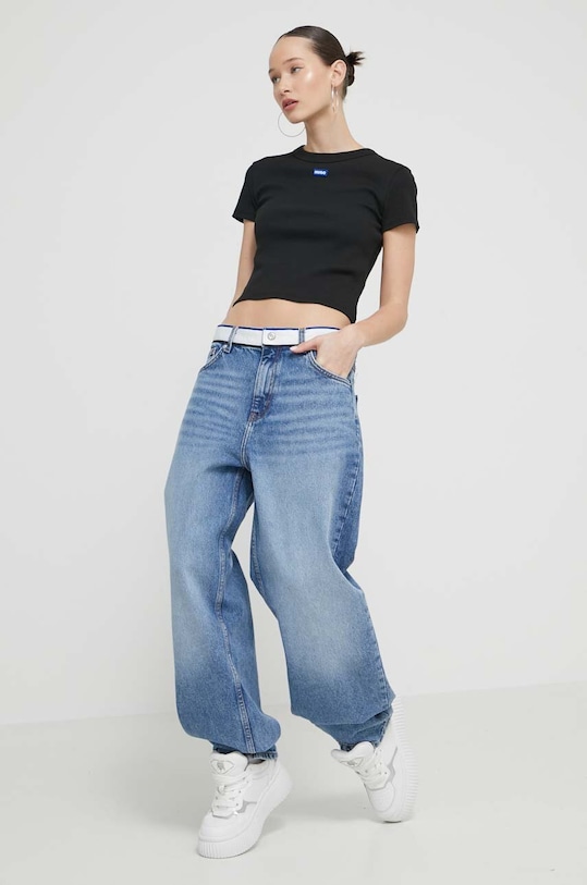 HUGO Blue jeansy Leni 50514723 niebieski SS24