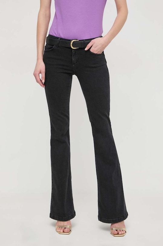 Τζιν παντελόνι Liu Jo χαμηλή μαύρο UA4057.DS015