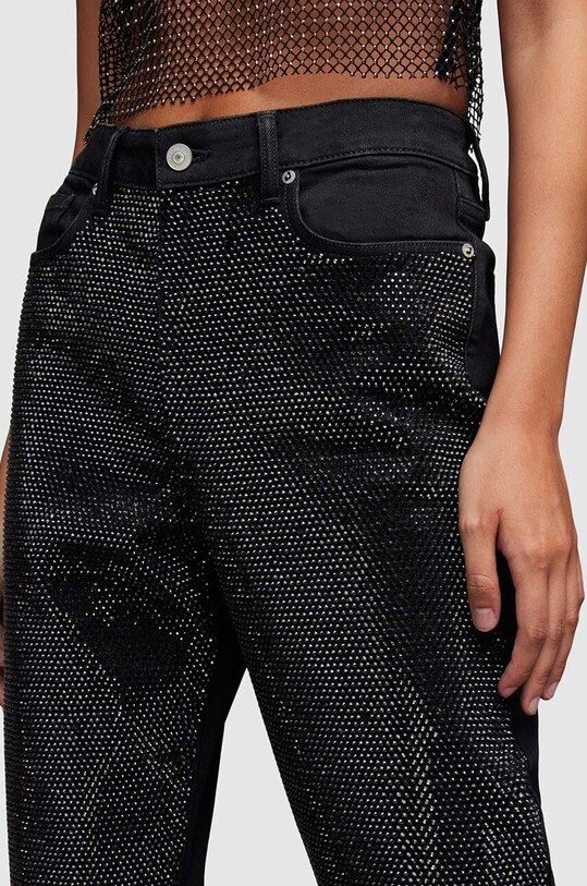 Odzież AllSaints jeansy Rali WE043Z czarny