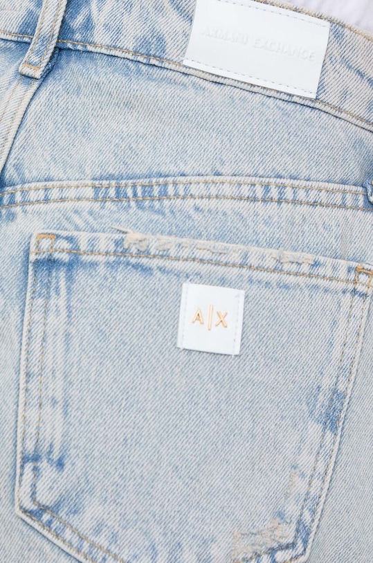 Armani Exchange pantaloni scurti jeans albastru 3DYJ78.Y16JZ