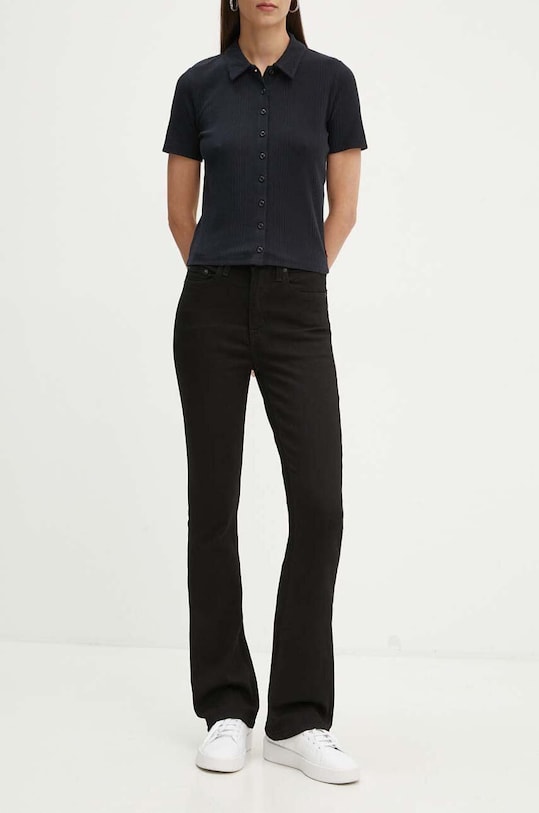 Rifle Levi's 725 HIGH RISE BOOTCUT Planet friendly čierna 18759