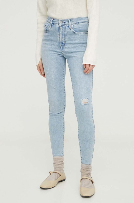 Levi's jeansy 720 HIRISE SUPER SKINNY niebieski 52797