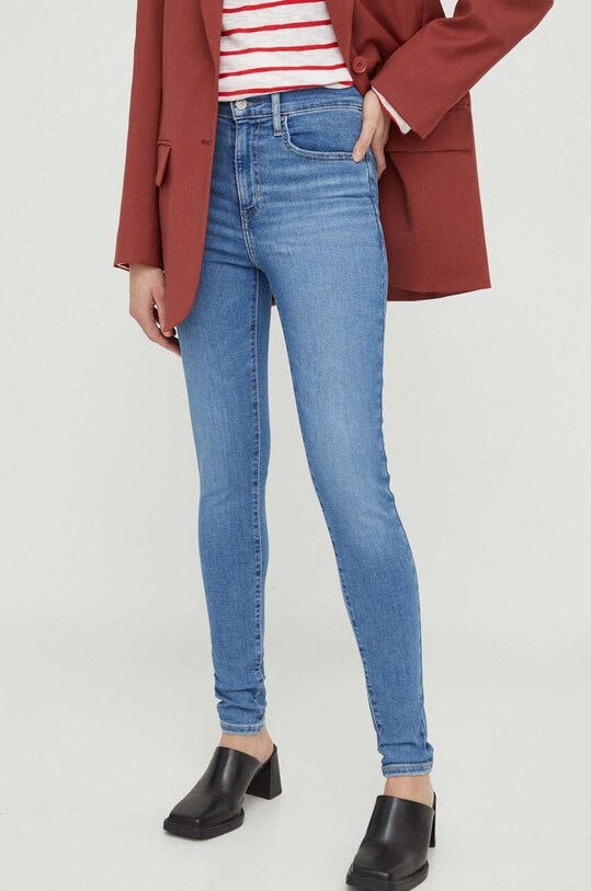 Levi's jeansy 720 HIRISE SUPER SKINNY niebieski 52797