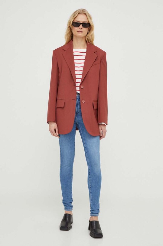 Levi's jeansy 720 HIRISE SUPER SKINNY 52797 niebieski AW24