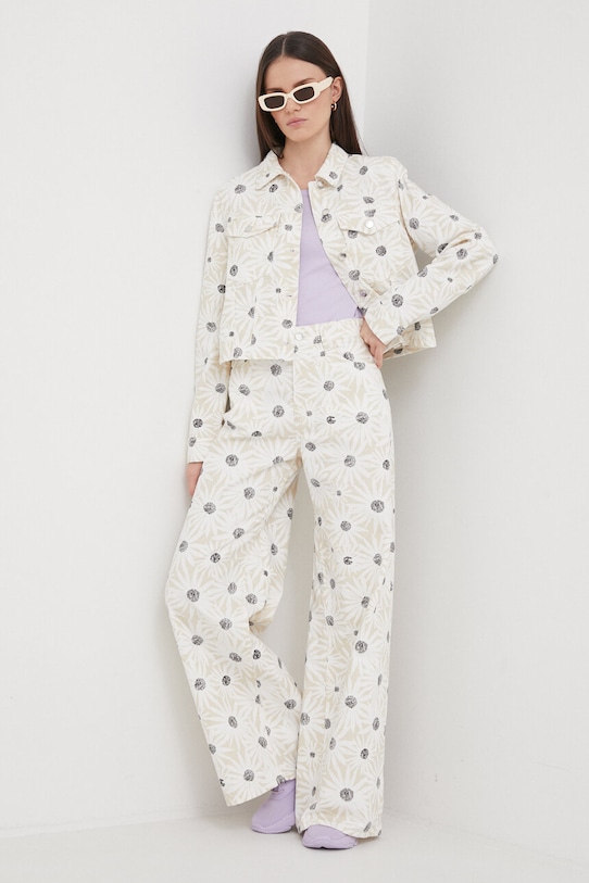 United Colors of Benetton jeansy 44P2DE01O biały SS24