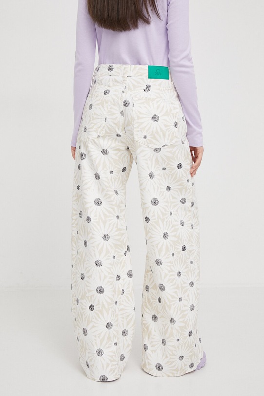 Odzież United Colors of Benetton jeansy 44P2DE01O biały