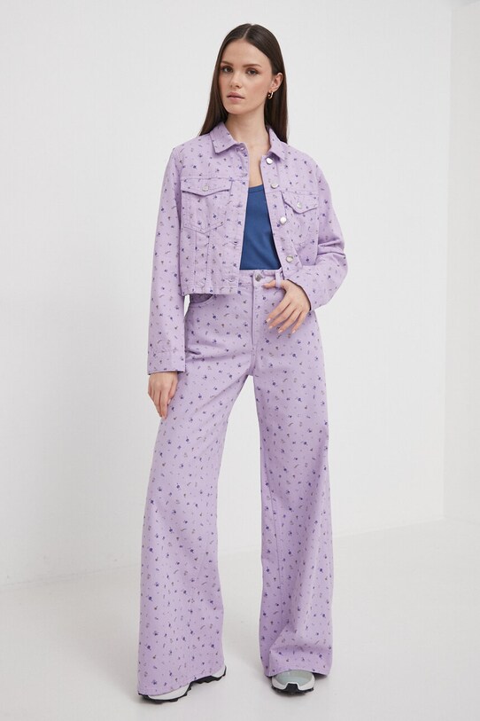 Τζιν παντελόνι United Colors of Benetton 44P2DE01O μωβ SS24