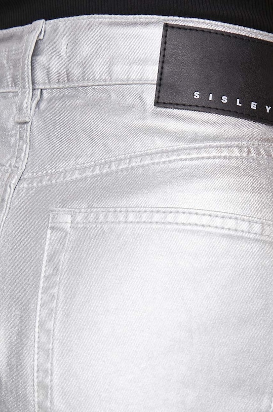 Sisley jeansy srebrny 4JRGLE039