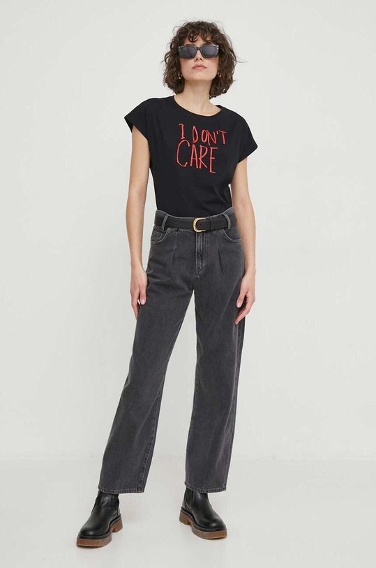 Sisley jeansi 4GDTLE03C negru SS24