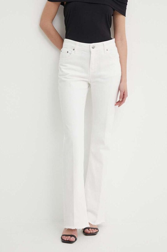 Sisley jeans bianco 48M0LE03E