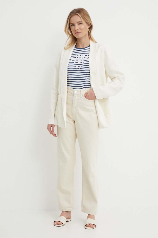 Džíny Calvin Klein K20K206573 béžová SS24