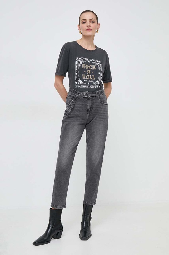 Morgan jeansi gri PALOA.GRIS