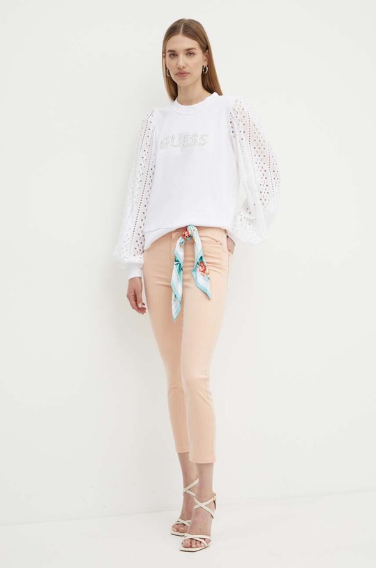 Guess jeansy 1981 CAPRI W4GA91.W93CE pomarańczowy SS24