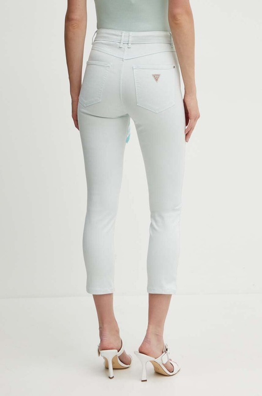 Odzież Guess jeansy 1981 CAPRI W4GA91.W93CE turkusowy