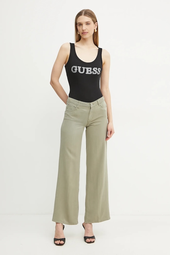 Guess spodnie W4GA96.WDP85 zielony SS25