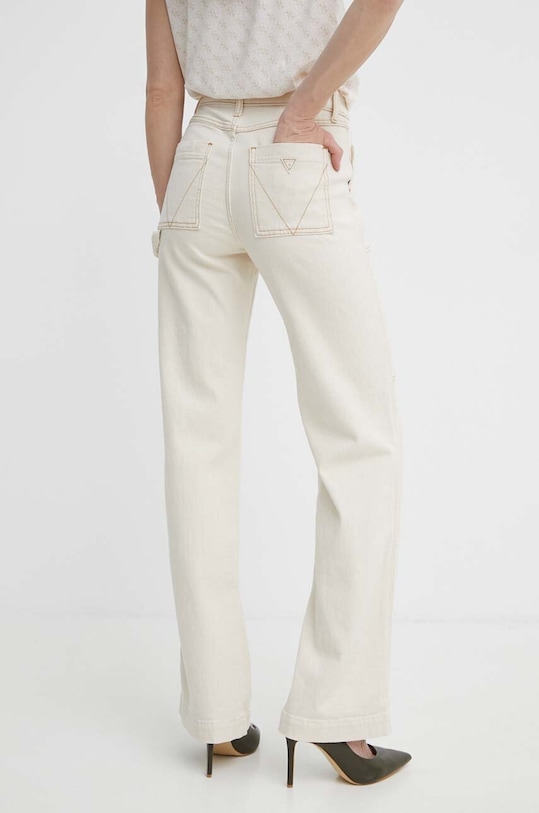 Ρούχα Τζιν παντελόνι Guess CARRIE W4GA0E.D4QQ0 μπεζ