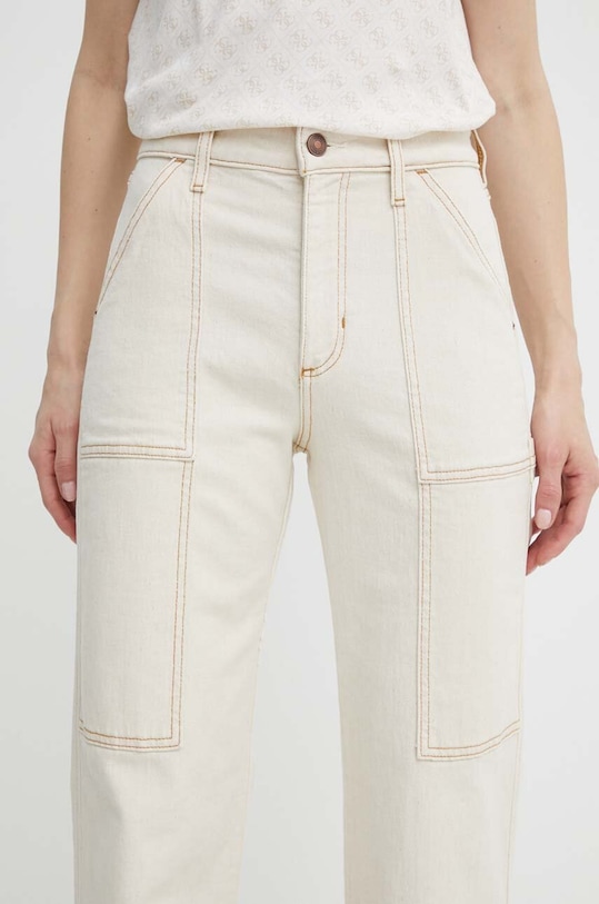 Τζιν παντελόνι Guess CARRIE μπεζ W4GA0E.D4QQ0
