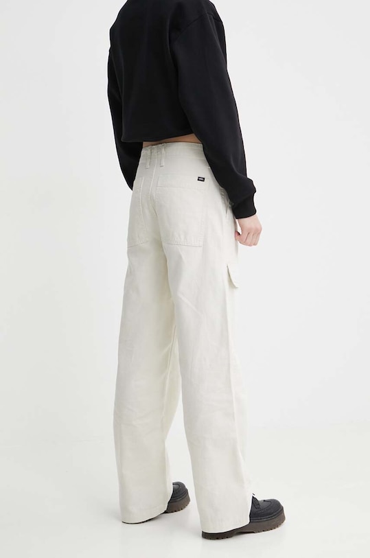 Ρούχα Βαμβακερό παντελόνι Vans VN000F7MDJR1 μπεζ