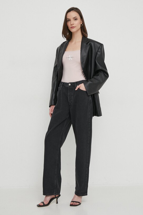 Rifle Calvin Klein Jeans J20J222754 čierna SS24