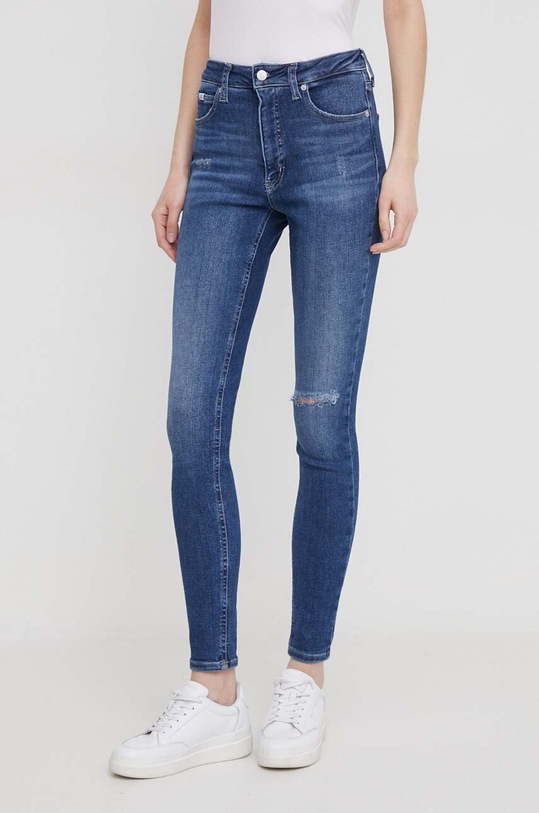 Traperice Calvin Klein Jeans visoki plava J20J223307