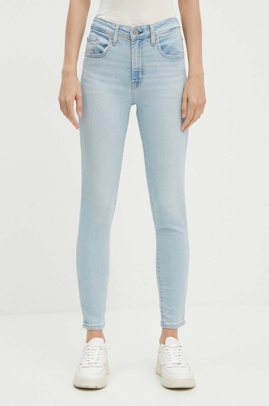 Levi's jeansy 721 HIGH RISE SKINNY niebieski 18882